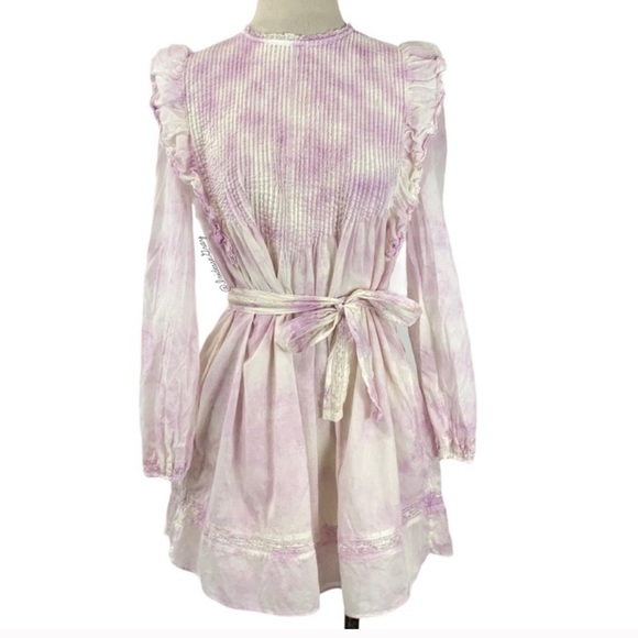 Aritzia- Wilfred La Boheme Elia Tie Dye Mini Dress - XS - Picture 11 of 11